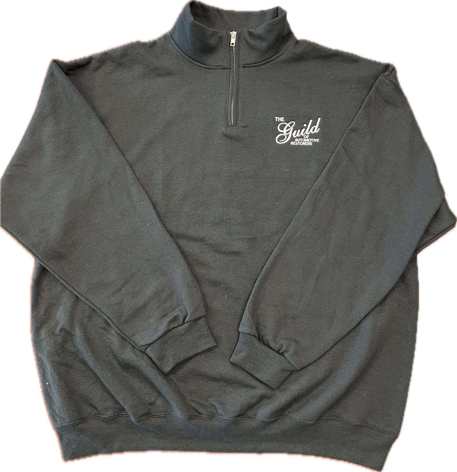 Guild Embroidered Logo Half Zip Sweater -Black – Guild's Garage